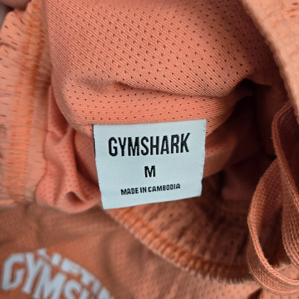 Gymshark Lifting Club Shorts Men's Medium Orange Mesh Lined 5